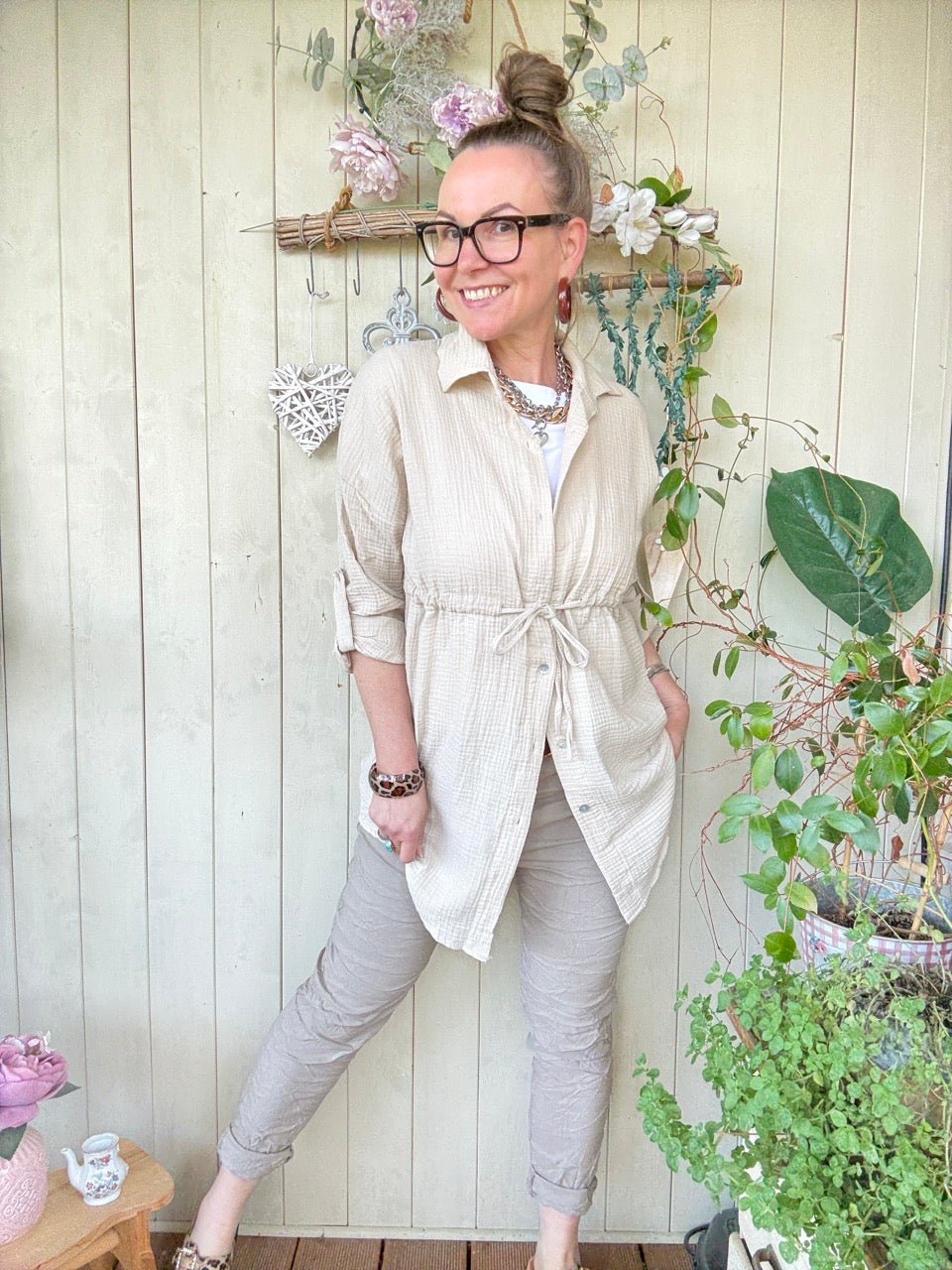 Hemd Bluse Camille Cream - FROLLEIN KÄTHE Shop