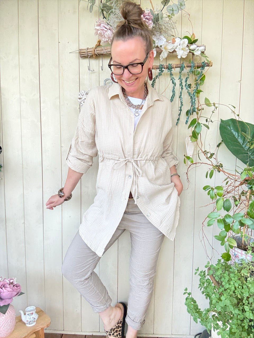 Hemd Bluse Camille Cream - FROLLEIN KÄTHE Shop