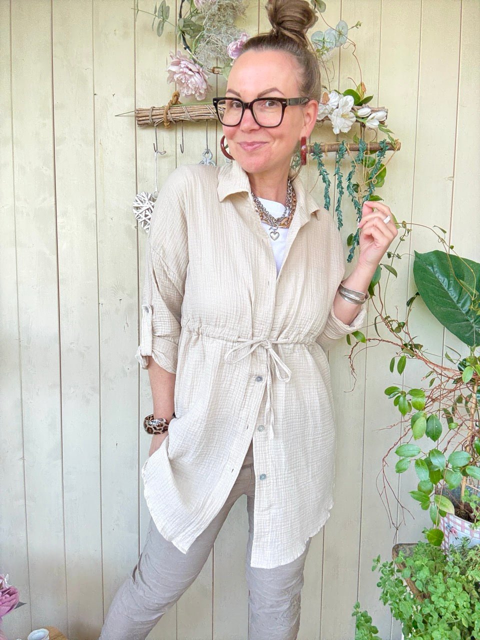 Hemd Bluse Camille Cream - FROLLEIN KÄTHE Shop