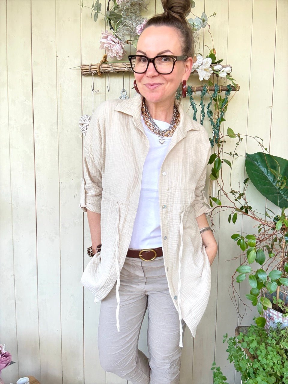 Hemd Bluse Camille Cream - FROLLEIN KÄTHE Shop