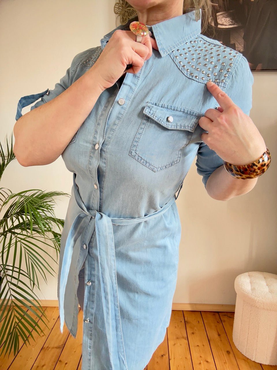 Hemd Kleid Denim Star - FROLLEIN KÄTHE Shop