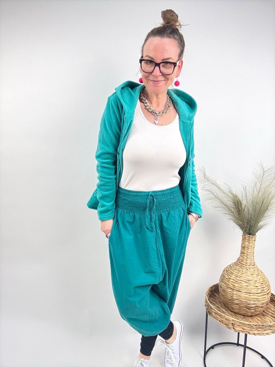 Hose Amara Aqua - FROLLEIN KÄTHE Shop