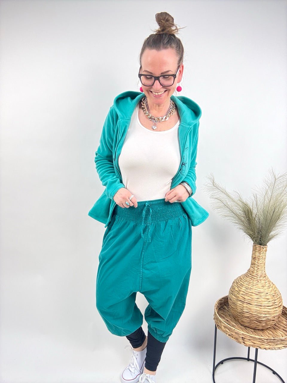 Hose Amara Aqua - FROLLEIN KÄTHE Shop