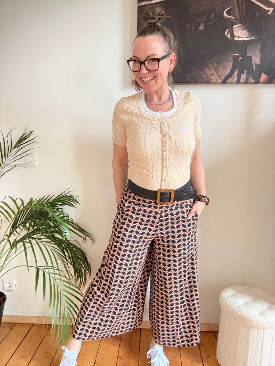 Hose Culotte Beige - FROLLEIN KÄTHE Shop