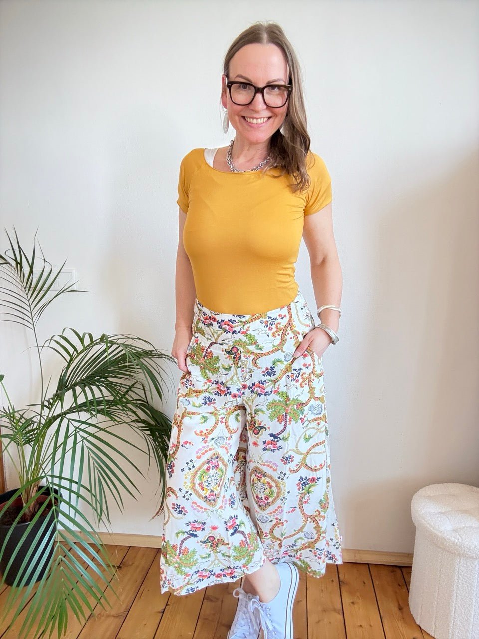 Hose Flotte Culotte Frische Brise Weiß - FROLLEIN KÄTHE Shop