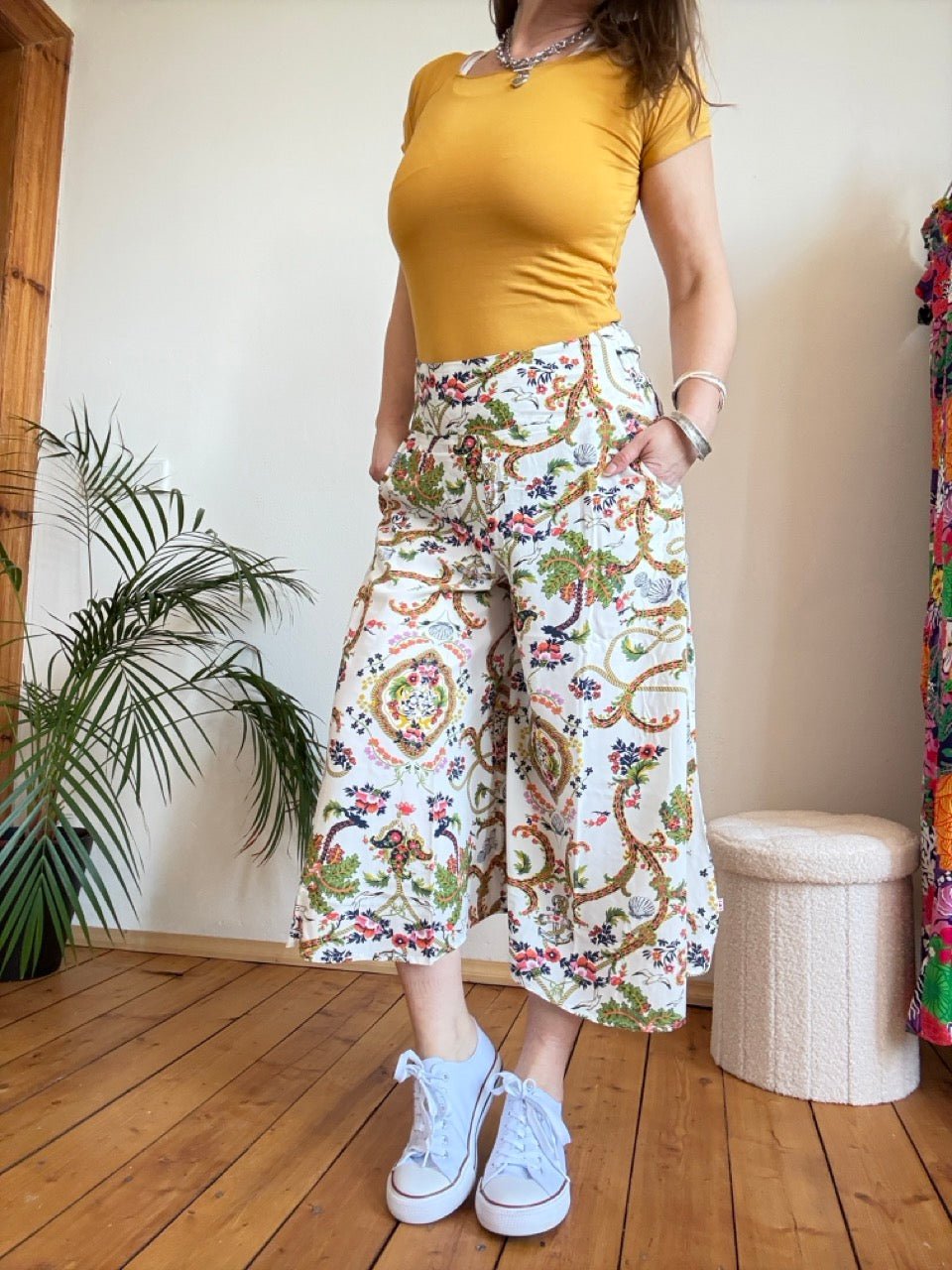 Hose Flotte Culotte Frische Brise Weiß - FROLLEIN KÄTHE Shop