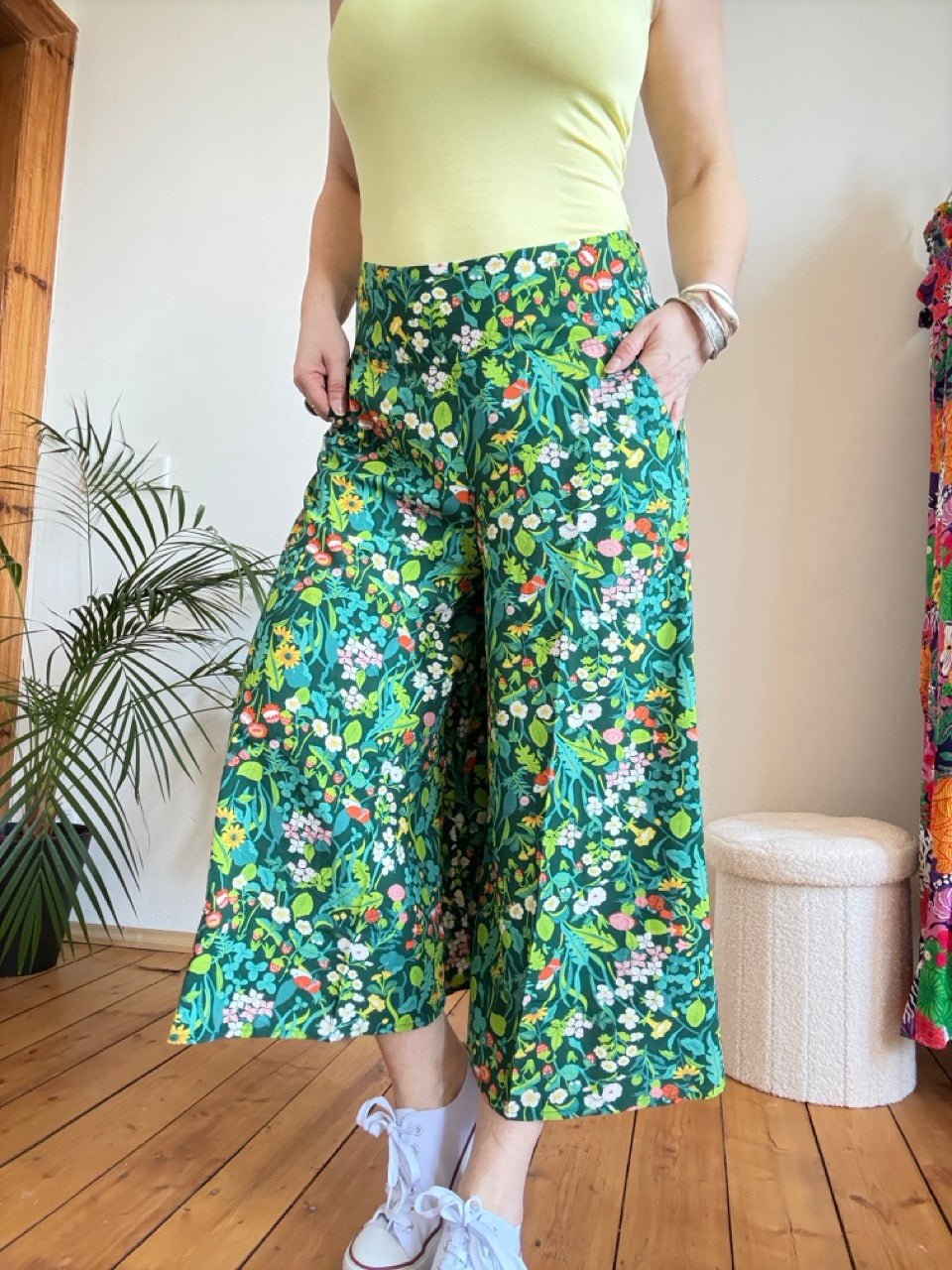 Hose Flotte Culotte My Garden Grün - FROLLEIN KÄTHE Shop