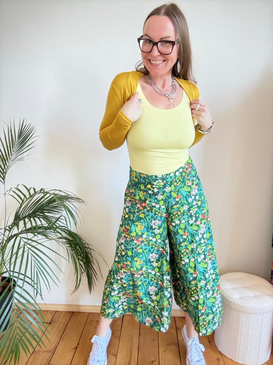 Hose Flotte Culotte My Garden Grün - FROLLEIN KÄTHE Shop