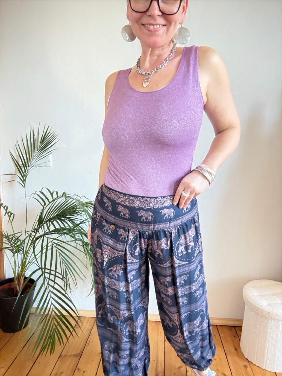 Hose Ganesha Blau - FROLLEIN KÄTHE Shop