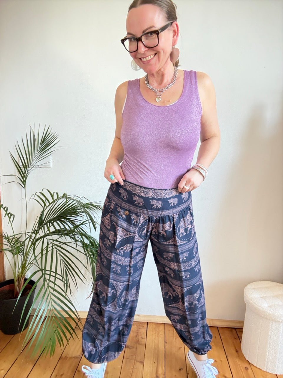 Hose Ganesha Blau - FROLLEIN KÄTHE Shop