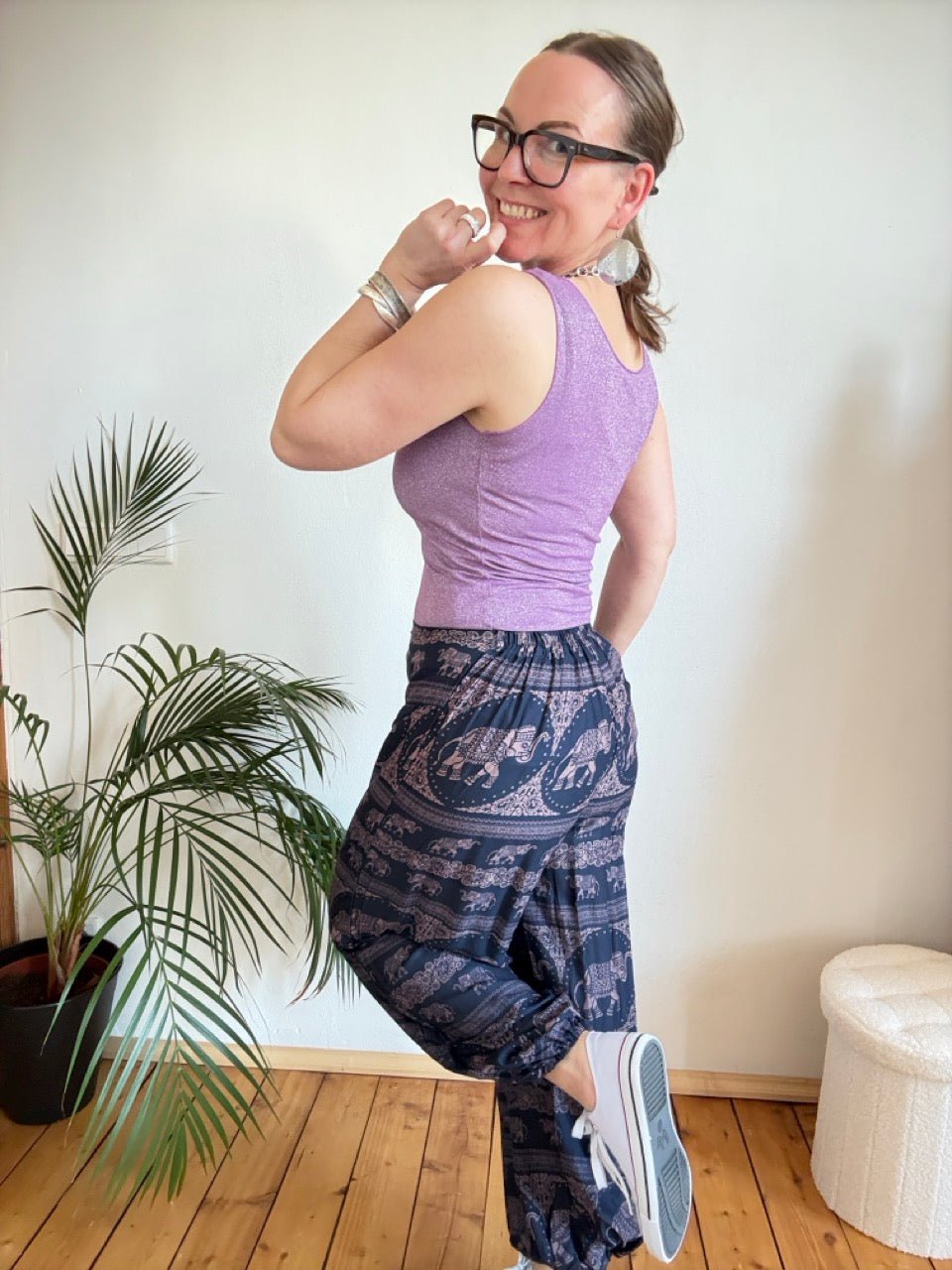 Hose Ganesha Blau - FROLLEIN KÄTHE Shop