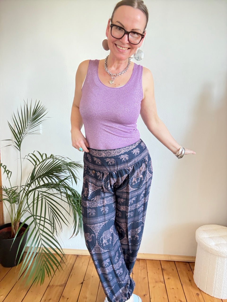 Hose Ganesha Blau - FROLLEIN KÄTHE Shop