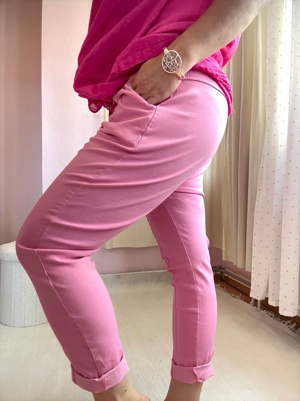 Hose Jogpants Baggystyle Fuchsia - FROLLEIN KÄTHE Shop