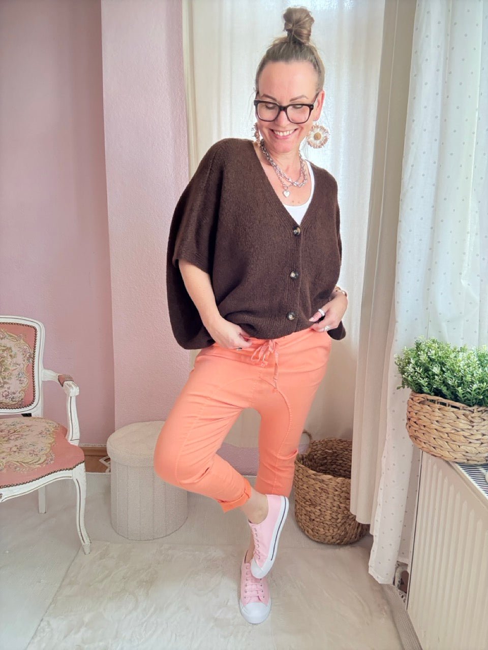 Hose Jogpants Baggystyle Peach - FROLLEIN KÄTHE Shop