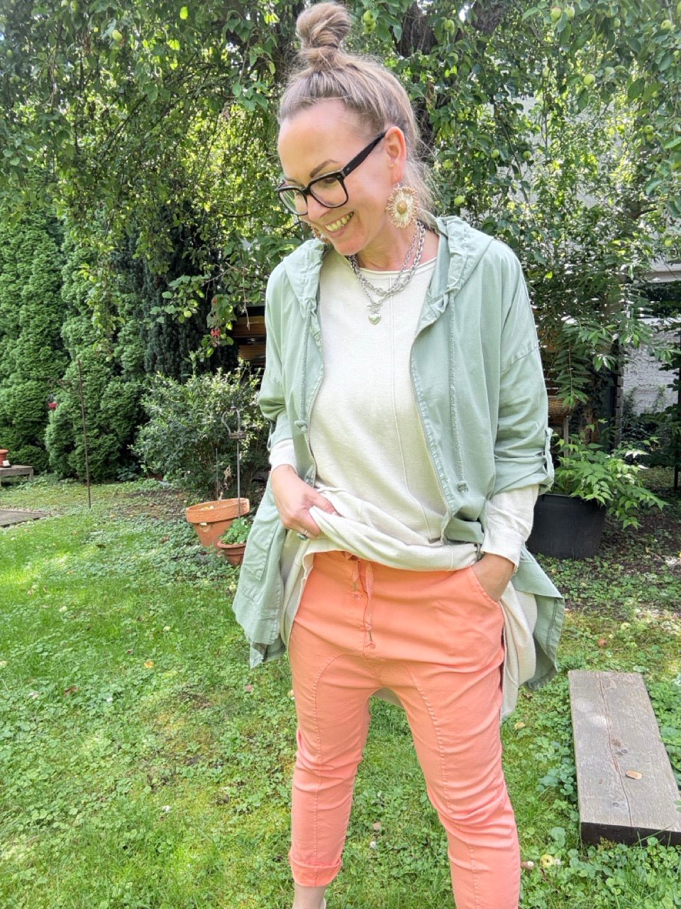 Hose Jogpants Baggystyle Peach - FROLLEIN KÄTHE Shop