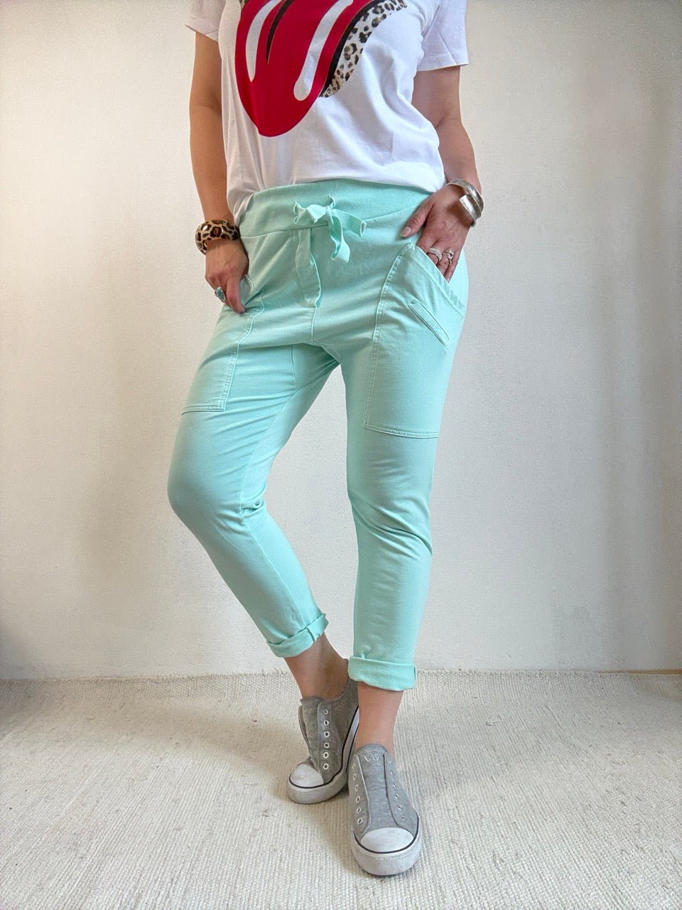 Hose Jogpants Grandiose Aqua - FROLLEIN KÄTHE Shop