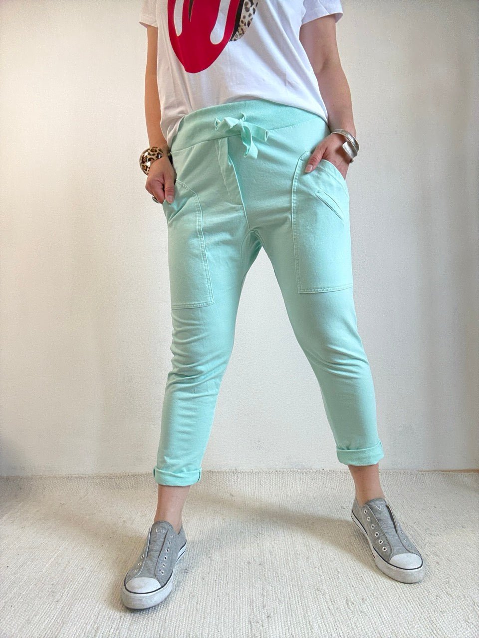 Hose Jogpants Grandiose Aqua - FROLLEIN KÄTHE Shop