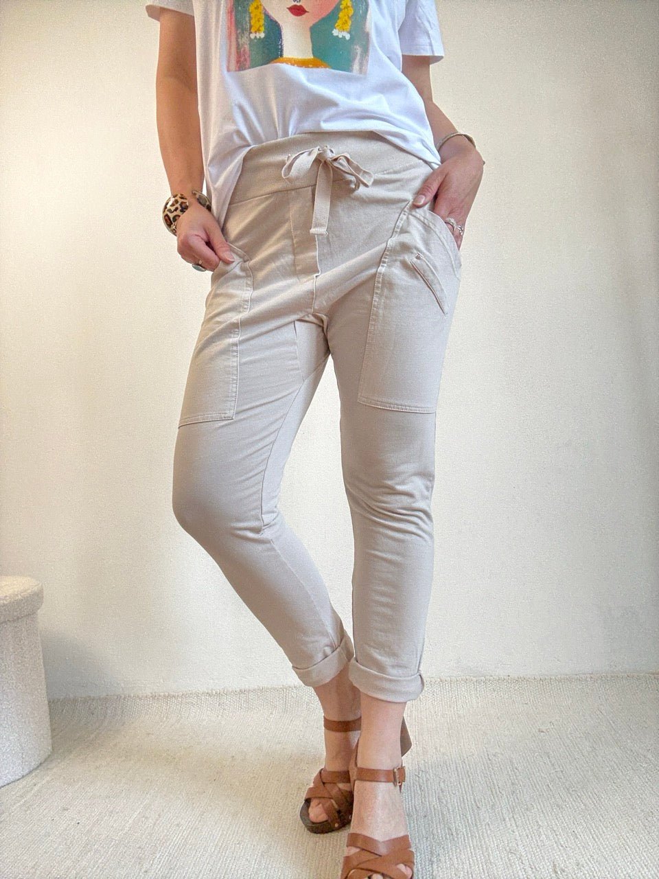Hose Jogpants Grandiose Cream - FROLLEIN KÄTHE Shop