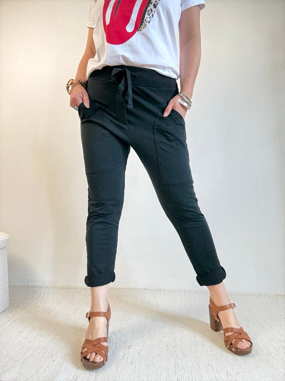 Hose Jogpants Grandiose Schwarz - FROLLEIN KÄTHE Shop