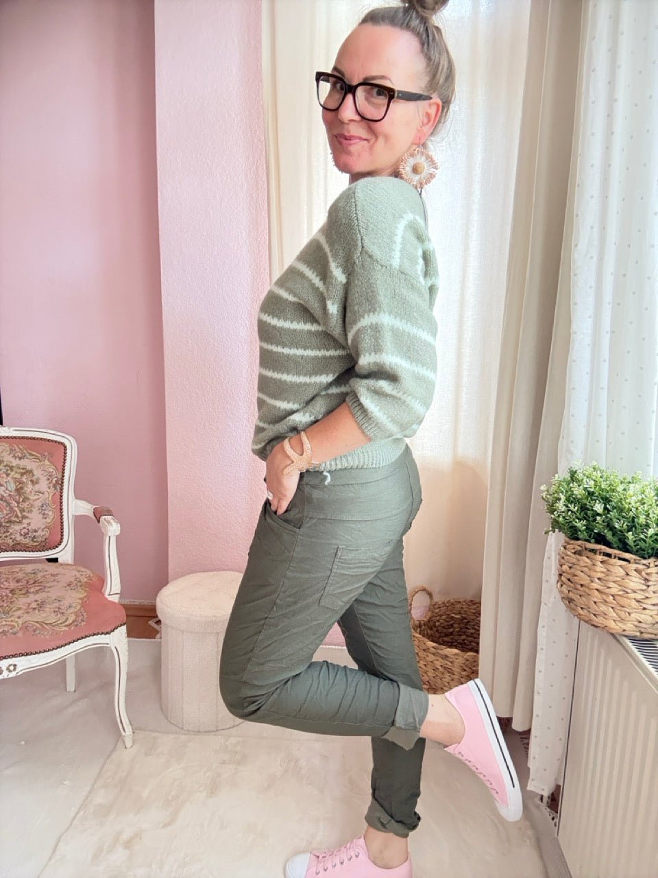 Hose Jogpants Nice Style Olive - FROLLEIN KÄTHE Shop