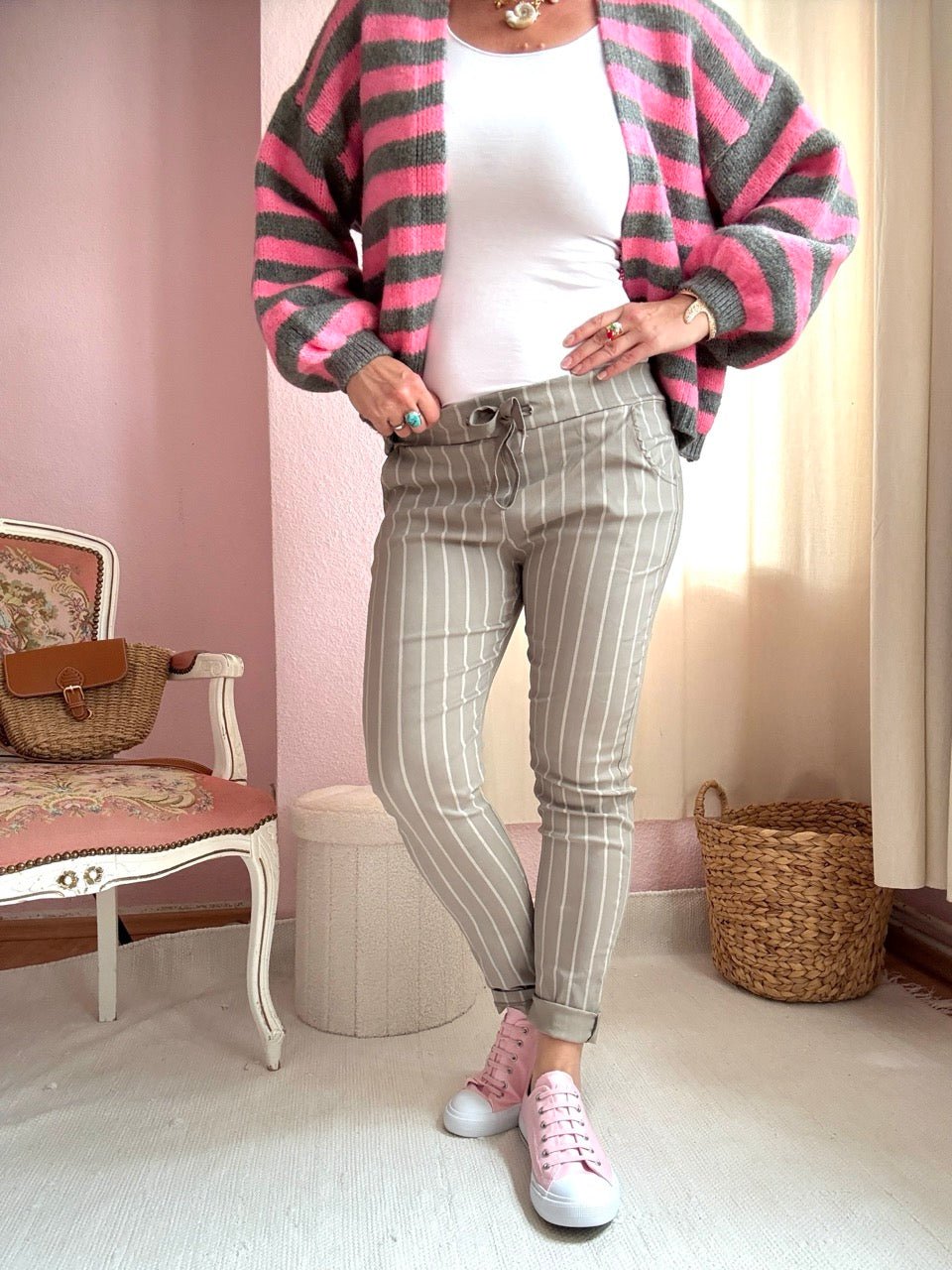Hose Jogpants Stripe BESTSELLER! Neue Farben - FROLLEIN KÄTHE Shop