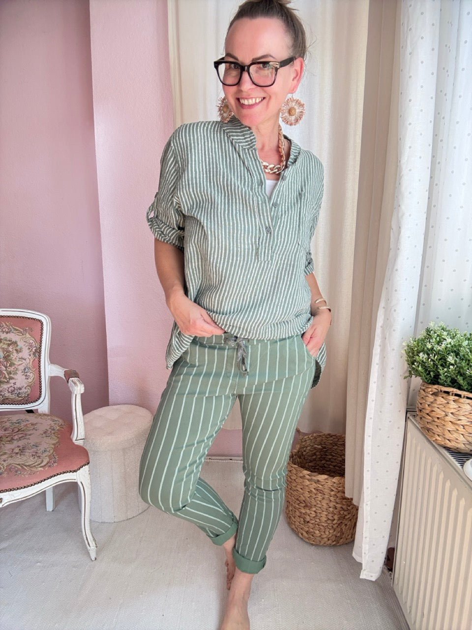 Hose Jogpants Stripe BESTSELLER! Viele Farben - FROLLEIN KÄTHE Shop