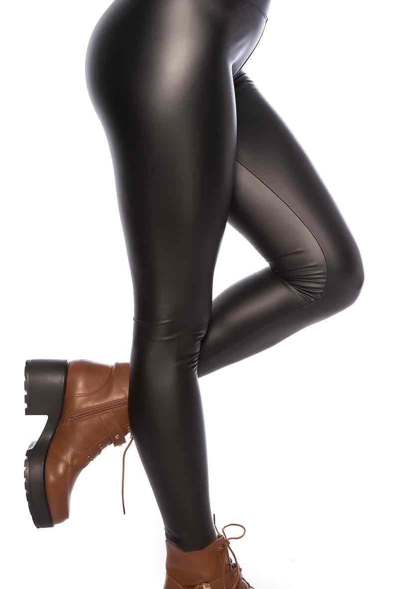 Hose Ladystyle Lederimitat Schwarz - FROLLEIN KÄTHE Shop
