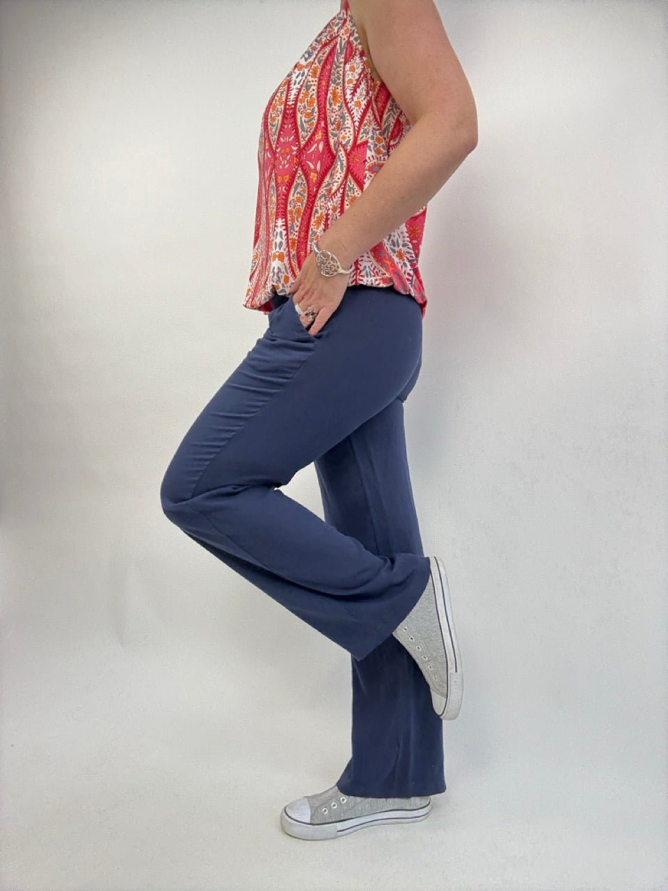 Hose Leinen Glück Blau - FROLLEIN KÄTHE Shop