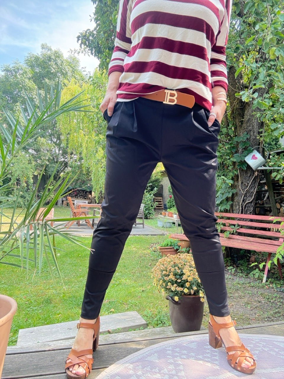 Hose Lena Schwarz - FROLLEIN KÄTHE Shop
