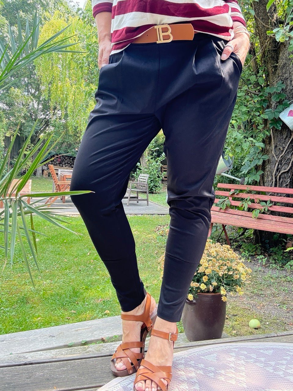 Hose Lena Schwarz - FROLLEIN KÄTHE Shop
