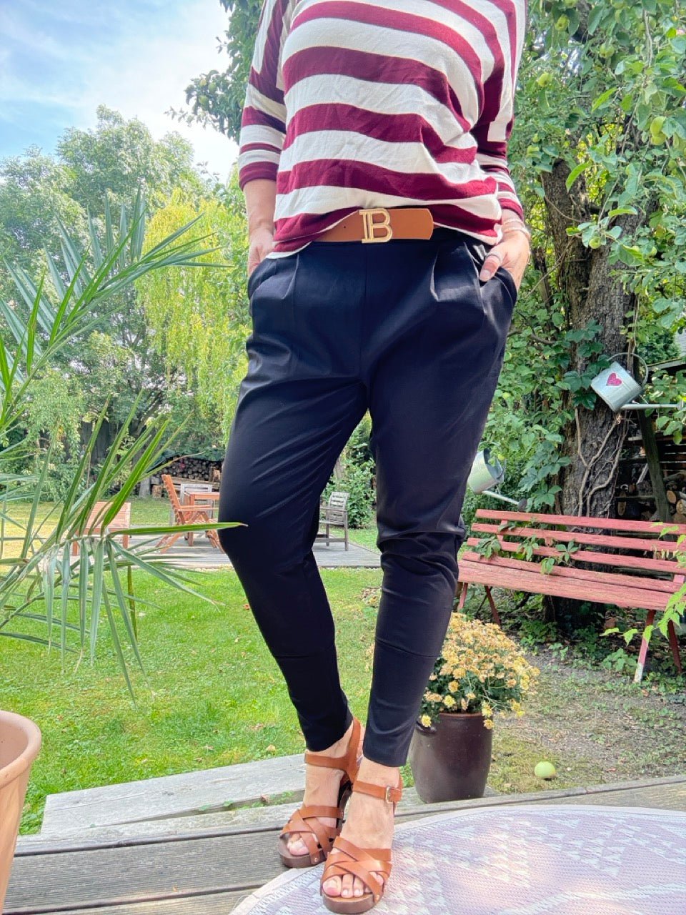 Hose Lena Schwarz - FROLLEIN KÄTHE Shop