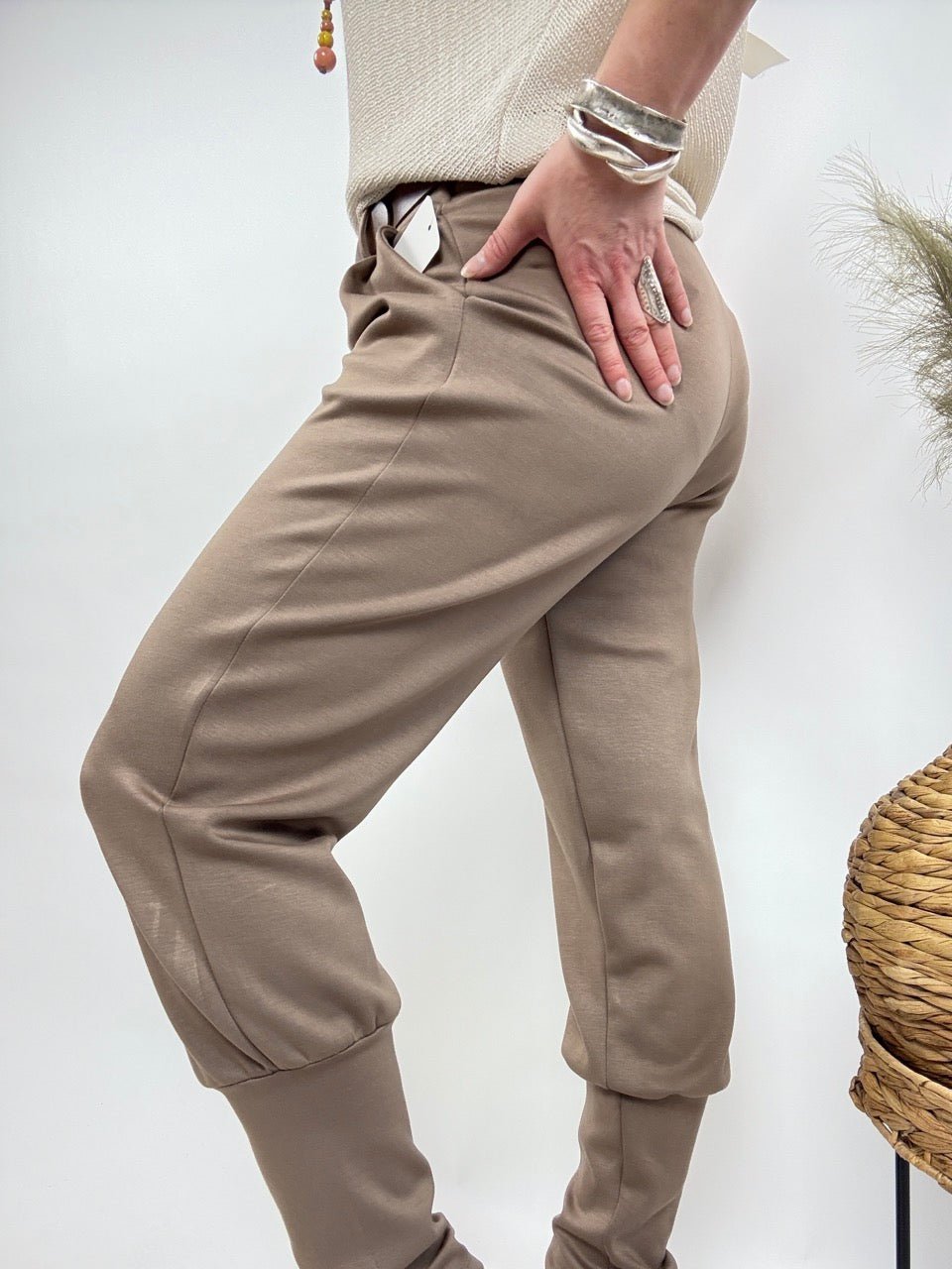 Hose Lena Taupe - FROLLEIN KÄTHE Shop