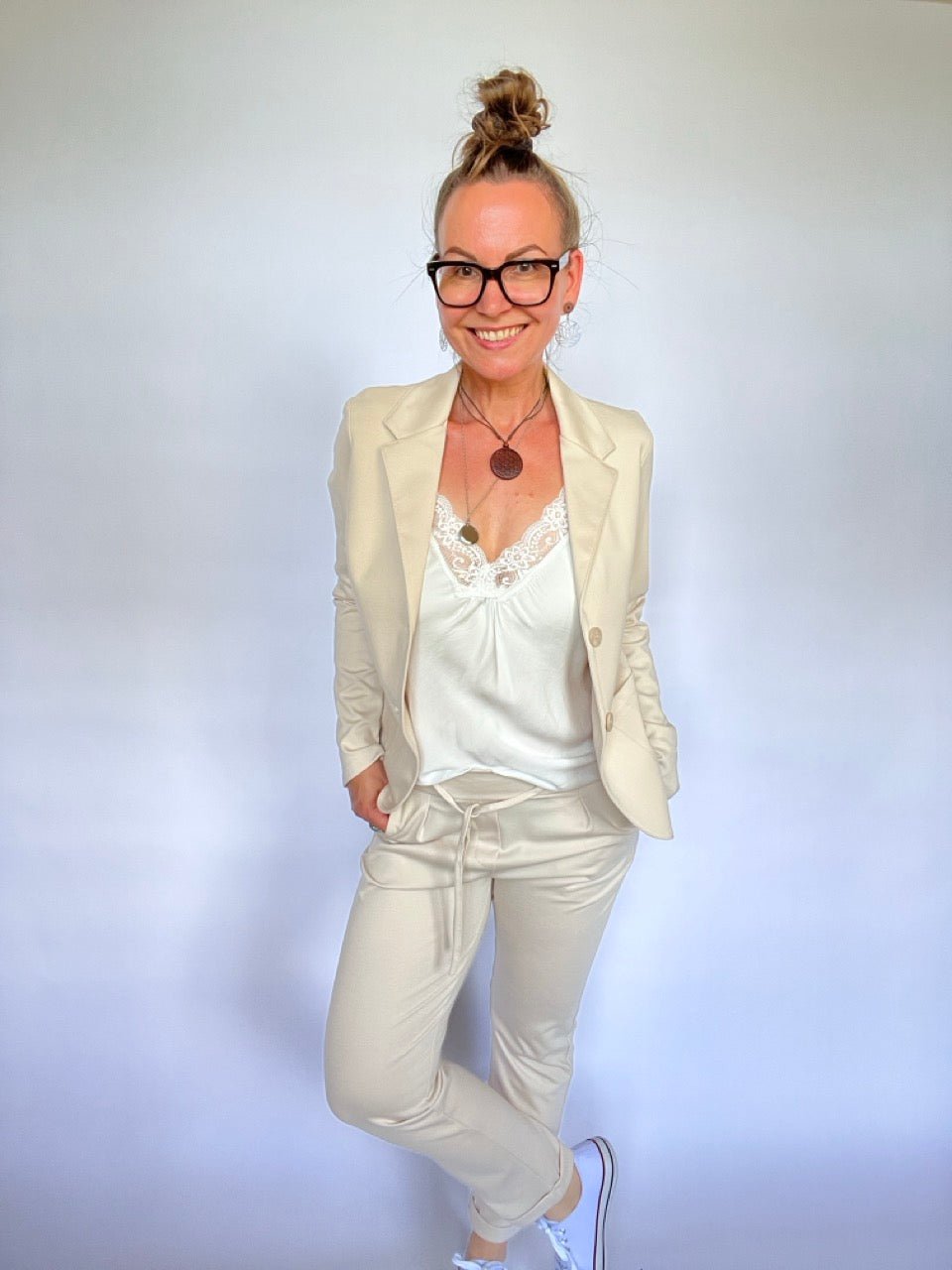 Hose Maja Cream - FROLLEIN KÄTHE Shop