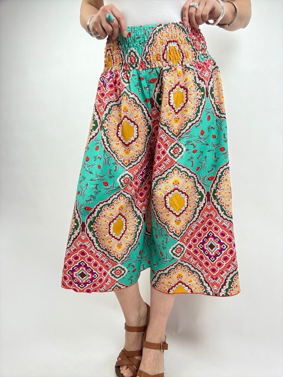 Hose Mira Culotte Türkis - FROLLEIN KÄTHE Shop