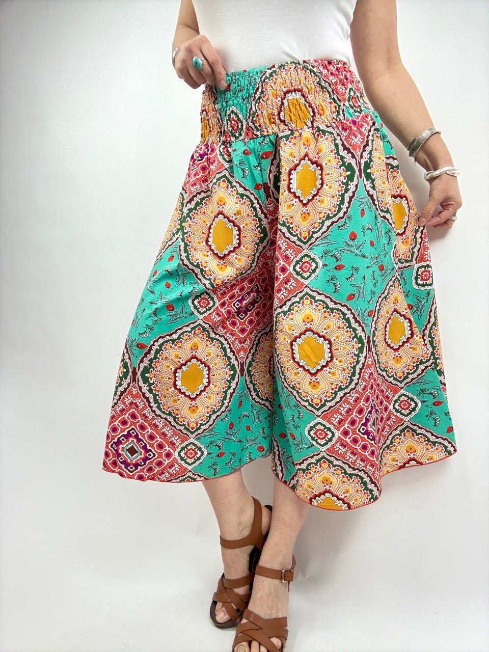 Hose Mira Culotte Türkis - FROLLEIN KÄTHE Shop