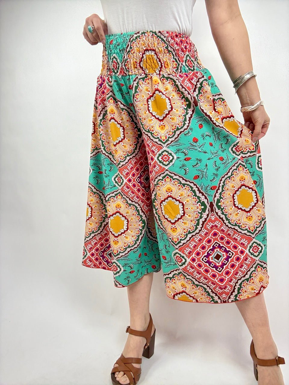 Hose Mira Culotte Türkis - FROLLEIN KÄTHE Shop