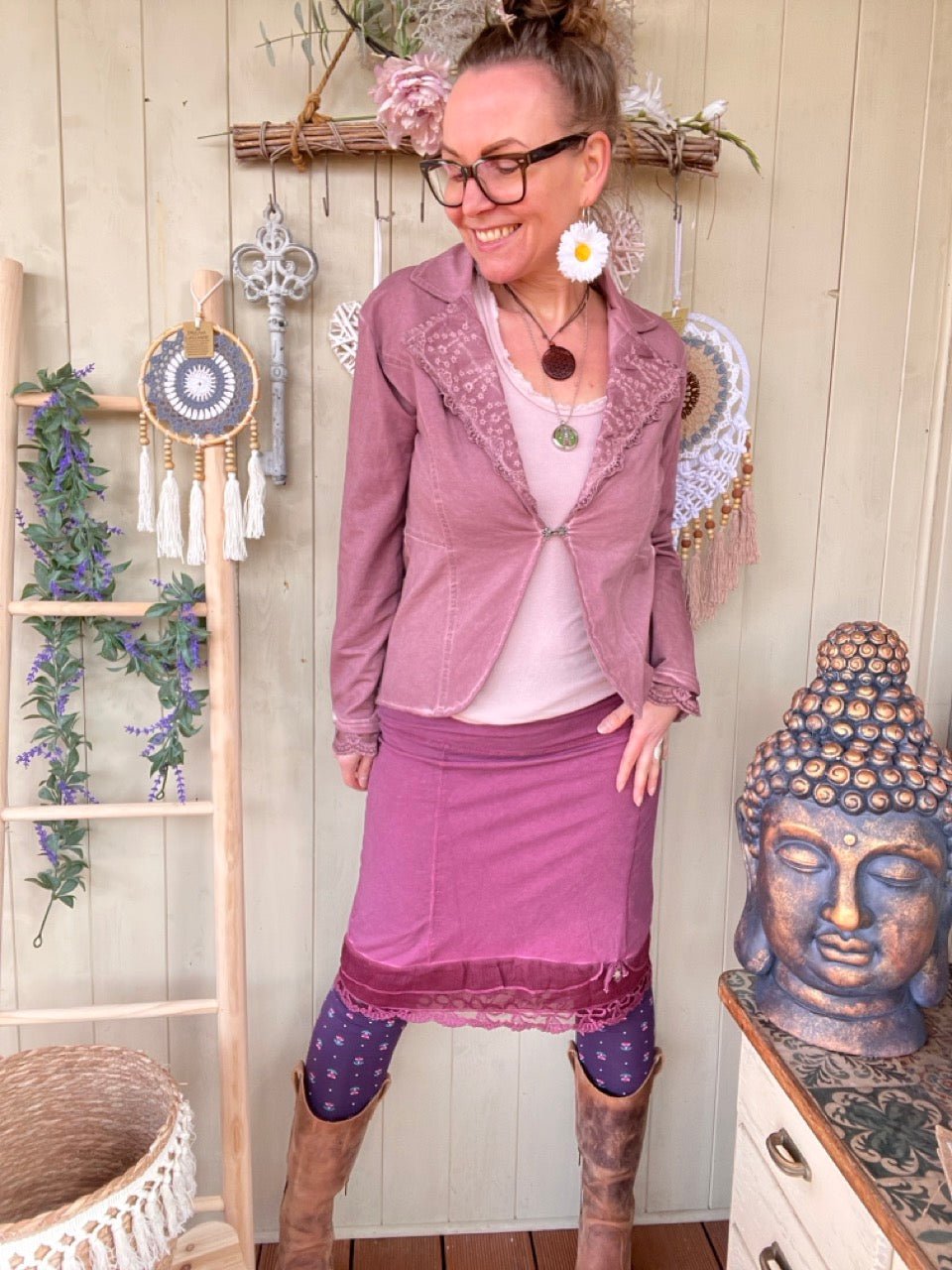 Jacke Edda Alt Rose - FROLLEIN KÄTHE Shop