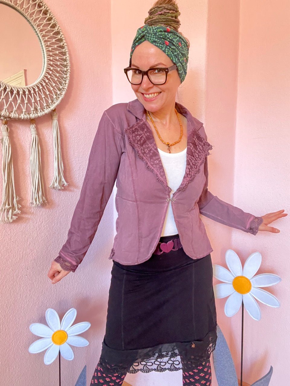 Jacke Edda Mauve - FROLLEIN KÄTHE Shop
