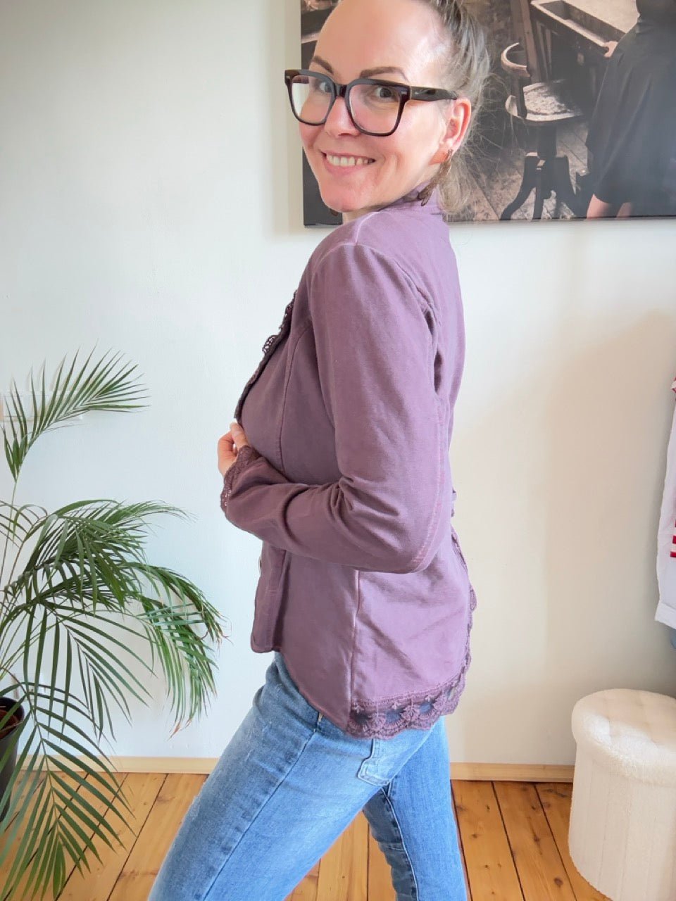 Jacke Edda Mauve - FROLLEIN KÄTHE Shop