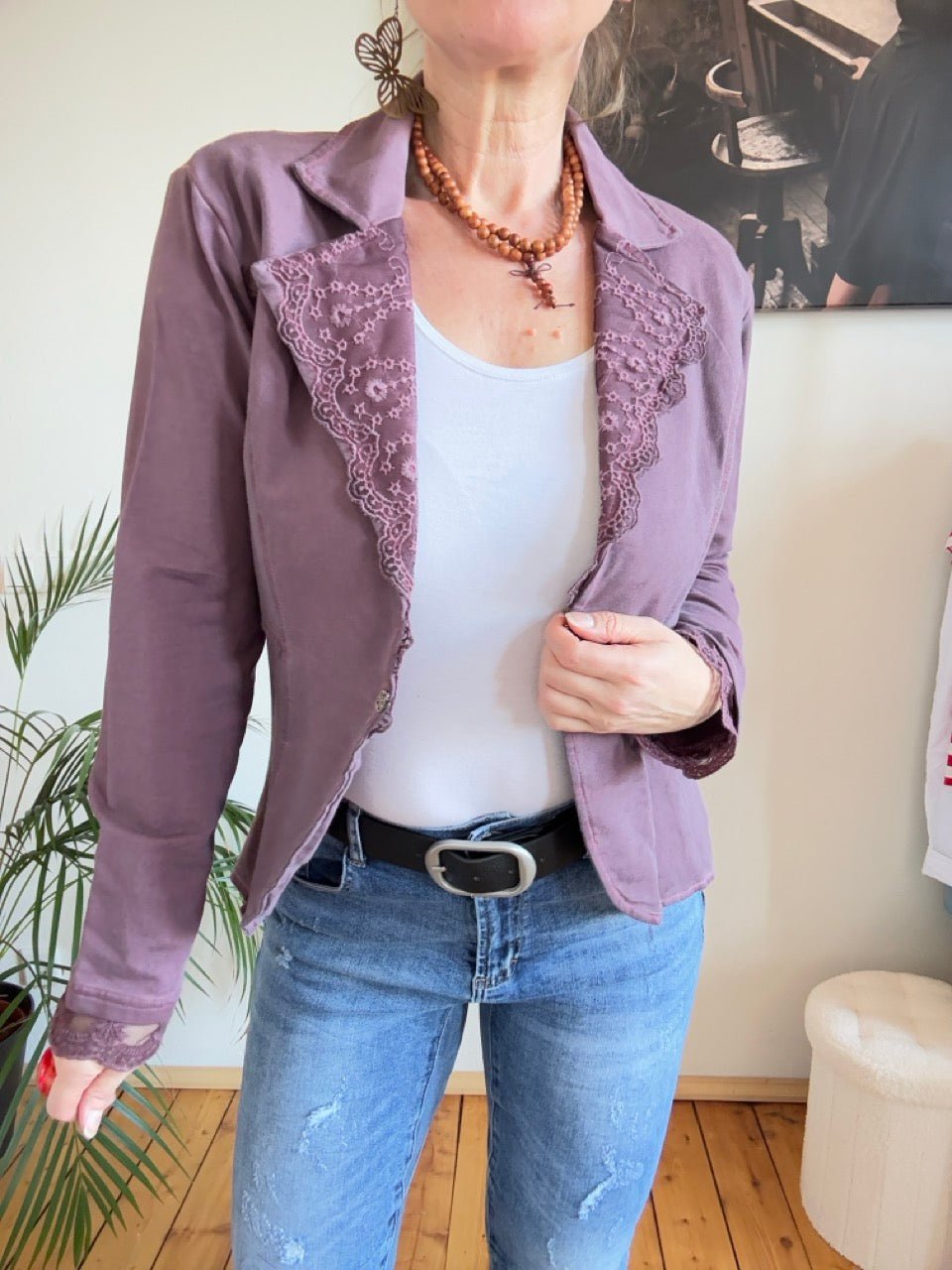 Jacke Edda Mauve - FROLLEIN KÄTHE Shop