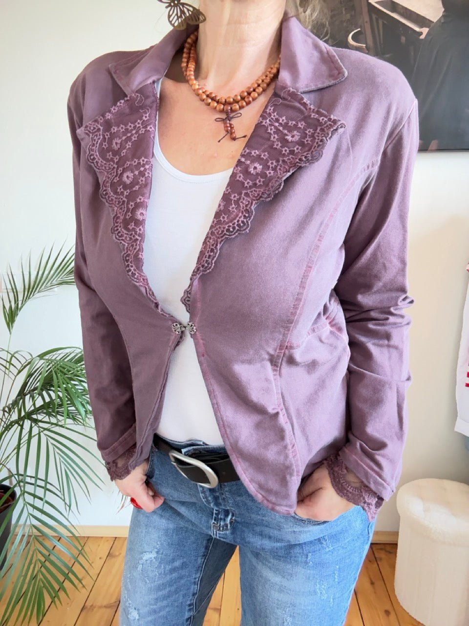 Jacke Edda Mauve - FROLLEIN KÄTHE Shop