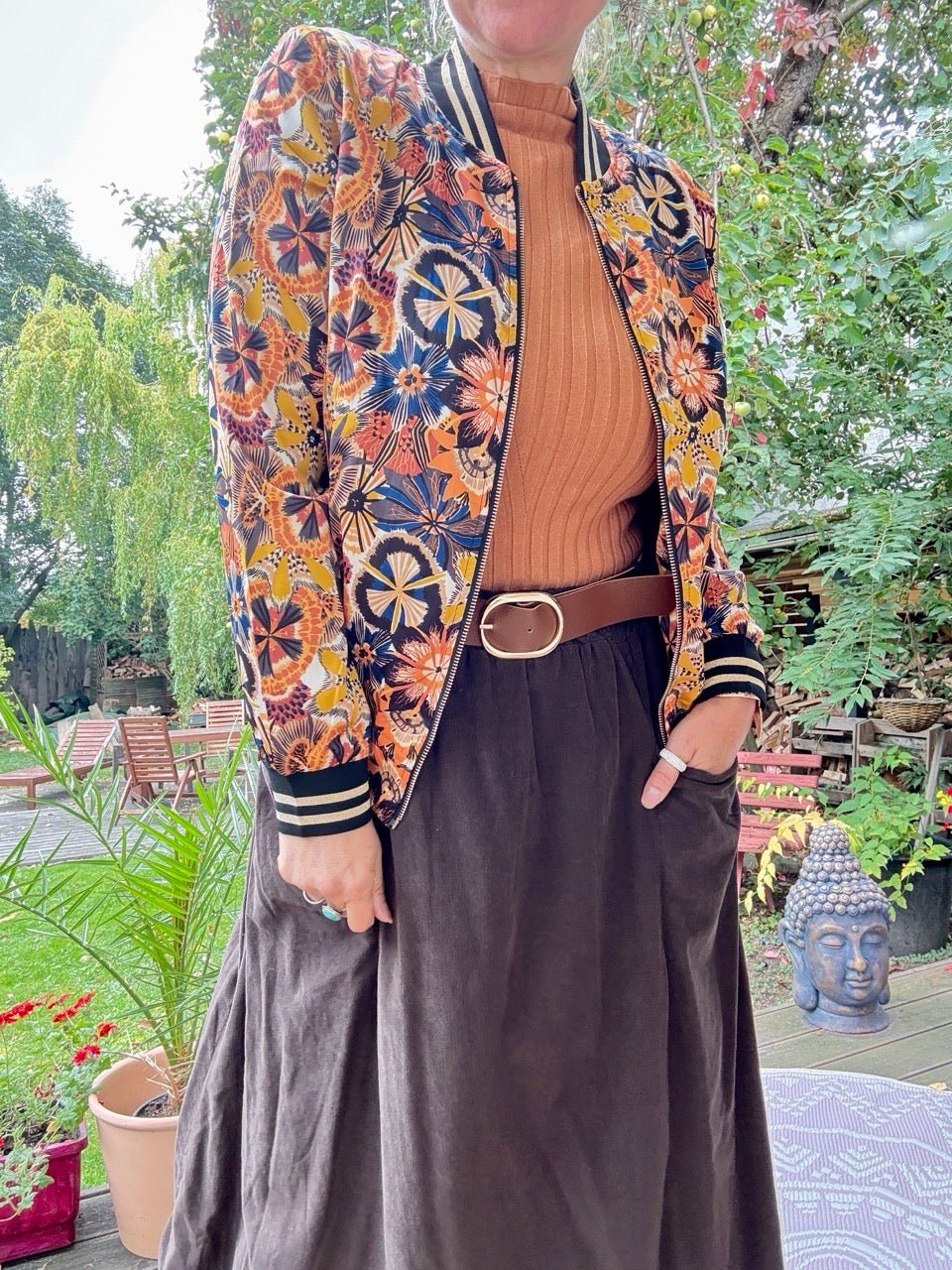 Jacke Farbentraum Orange - FROLLEIN KÄTHE Shop