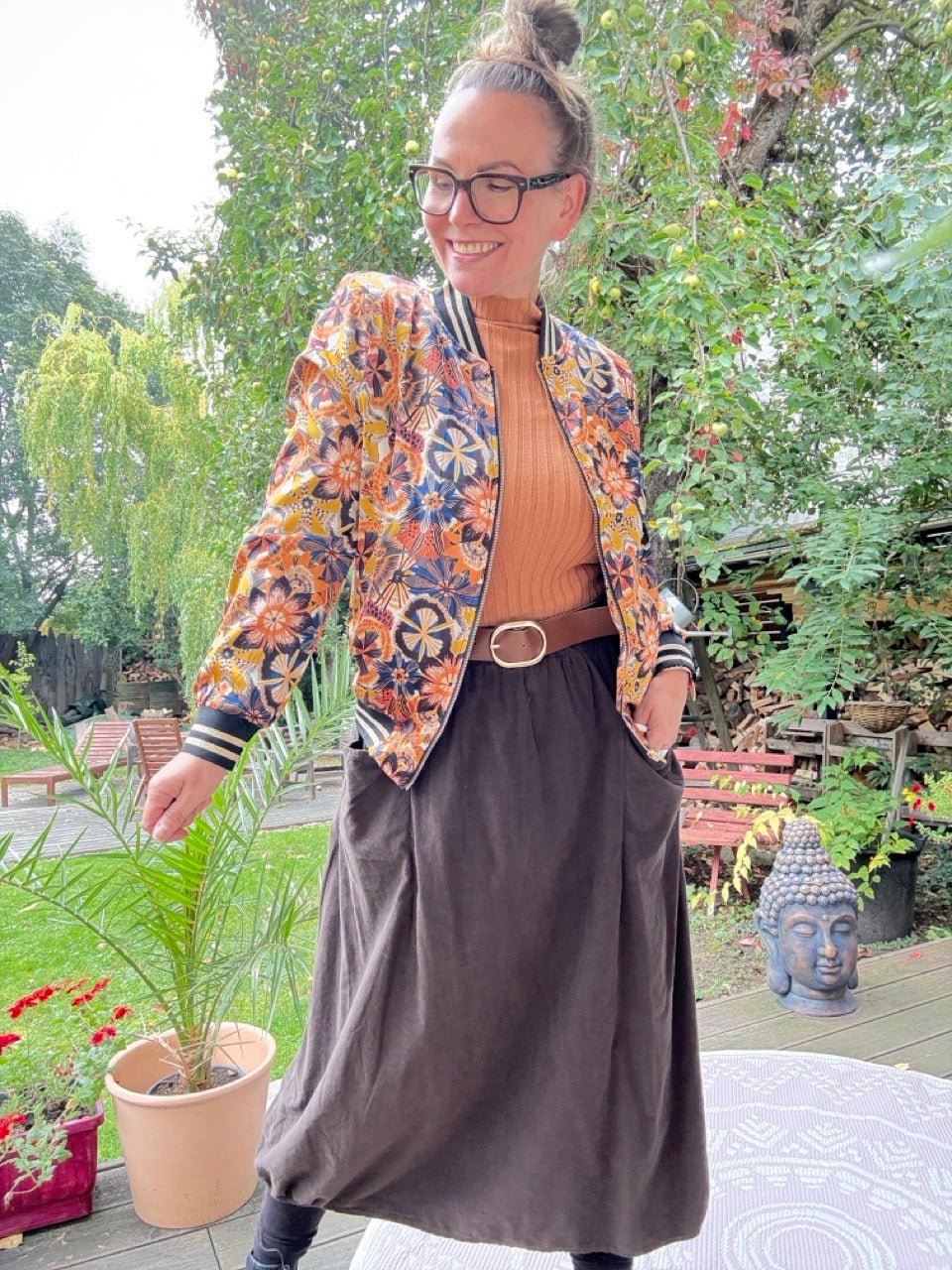 Jacke Farbentraum Orange - FROLLEIN KÄTHE Shop