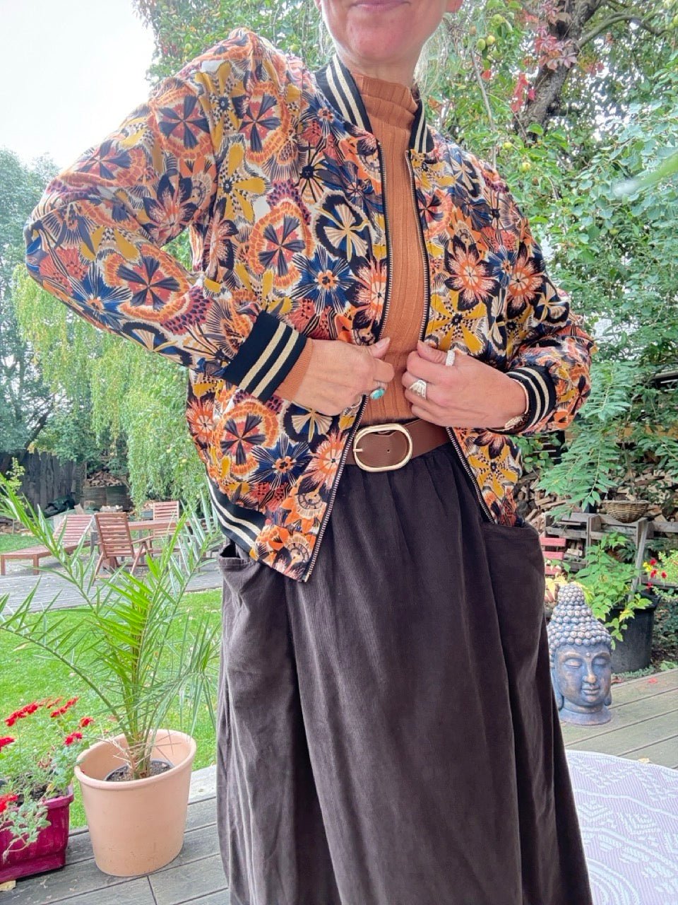 Jacke Farbentraum Orange - FROLLEIN KÄTHE Shop