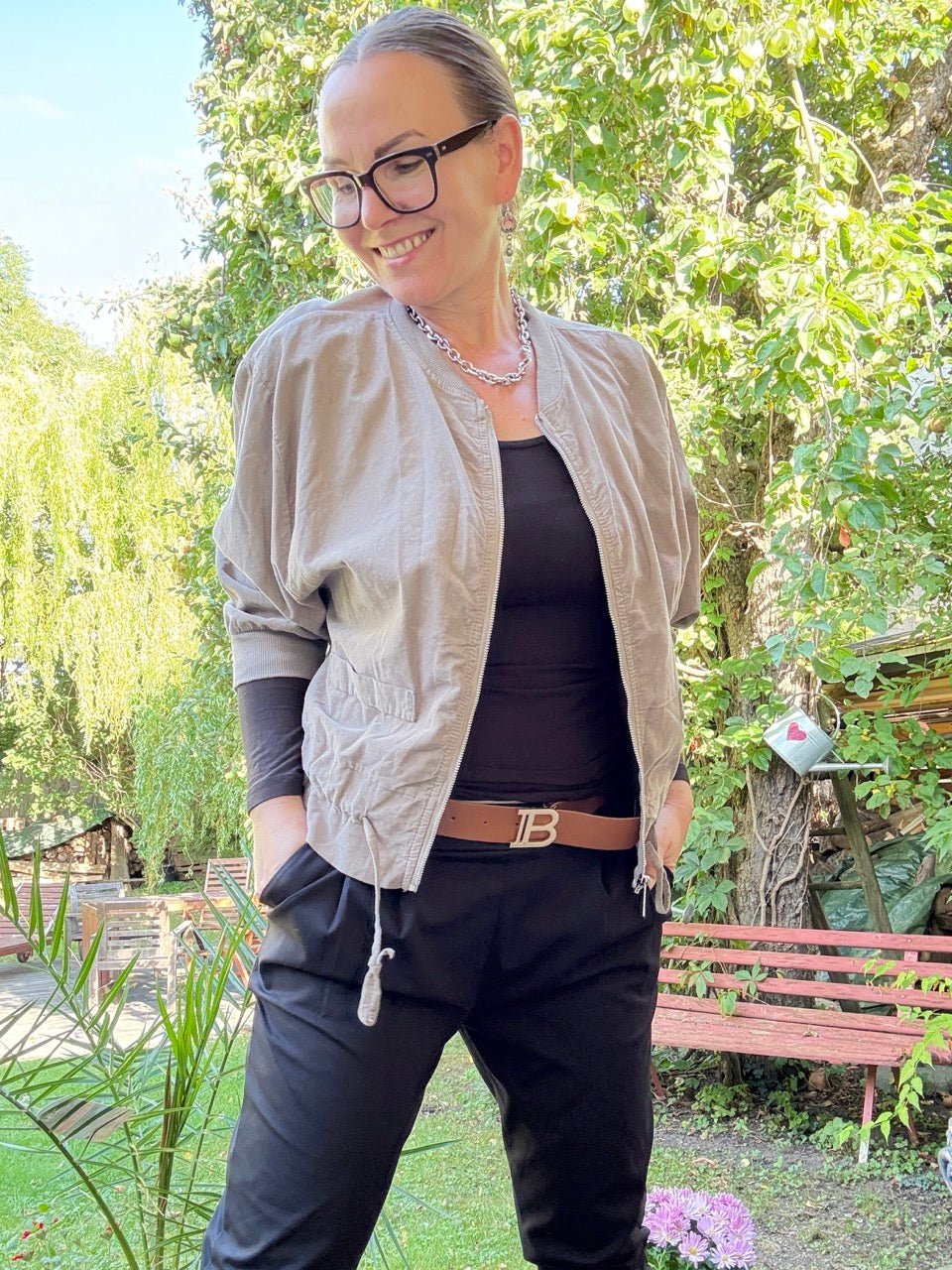 Jacke Terry Taupe Feincord - FROLLEIN KÄTHE Shop