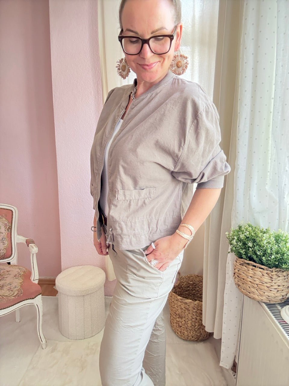 Jacke Terry Taupe Feincord - FROLLEIN KÄTHE Shop