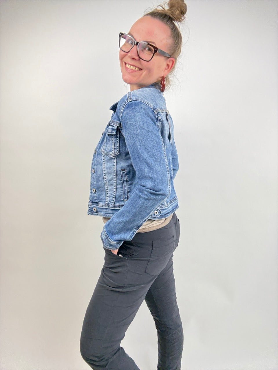 Jeansjacke Geheimnisträgerin Denim - FROLLEIN KÄTHE Shop