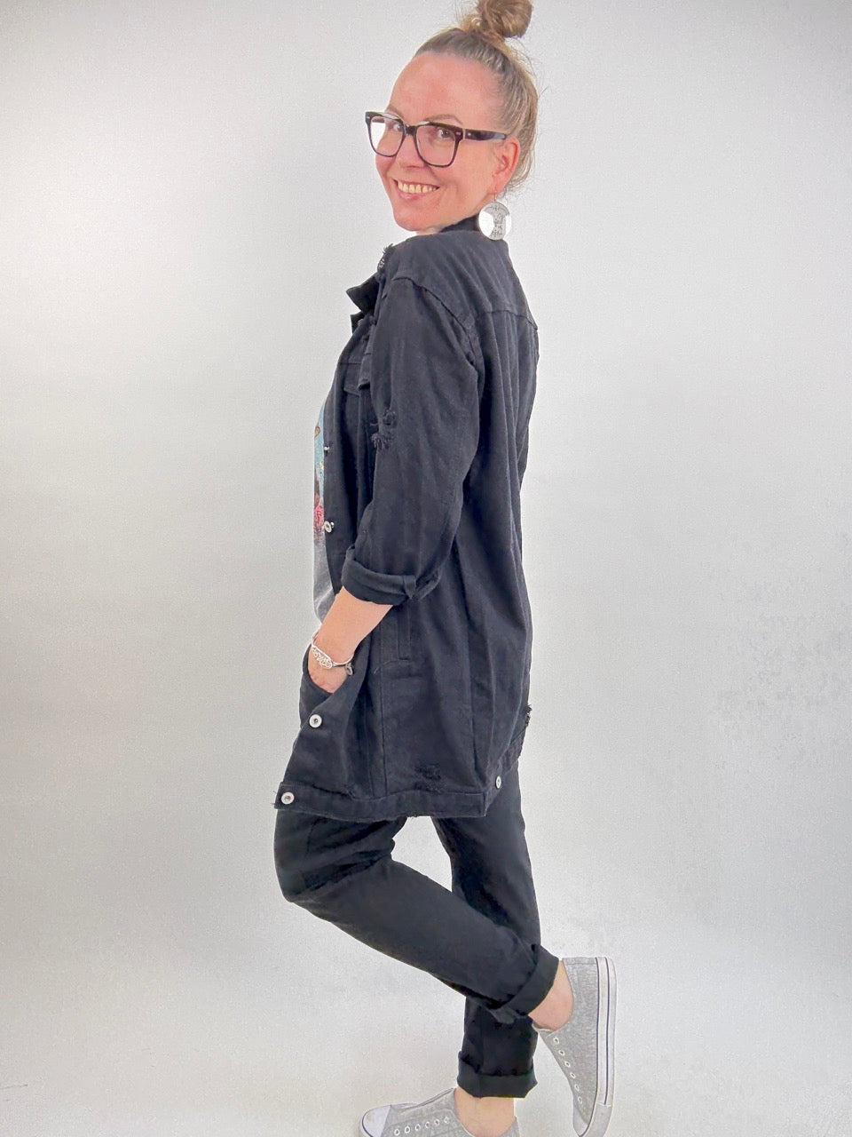 Jeansjacke Raja Schwarz NEU! - FROLLEIN KÄTHE Shop