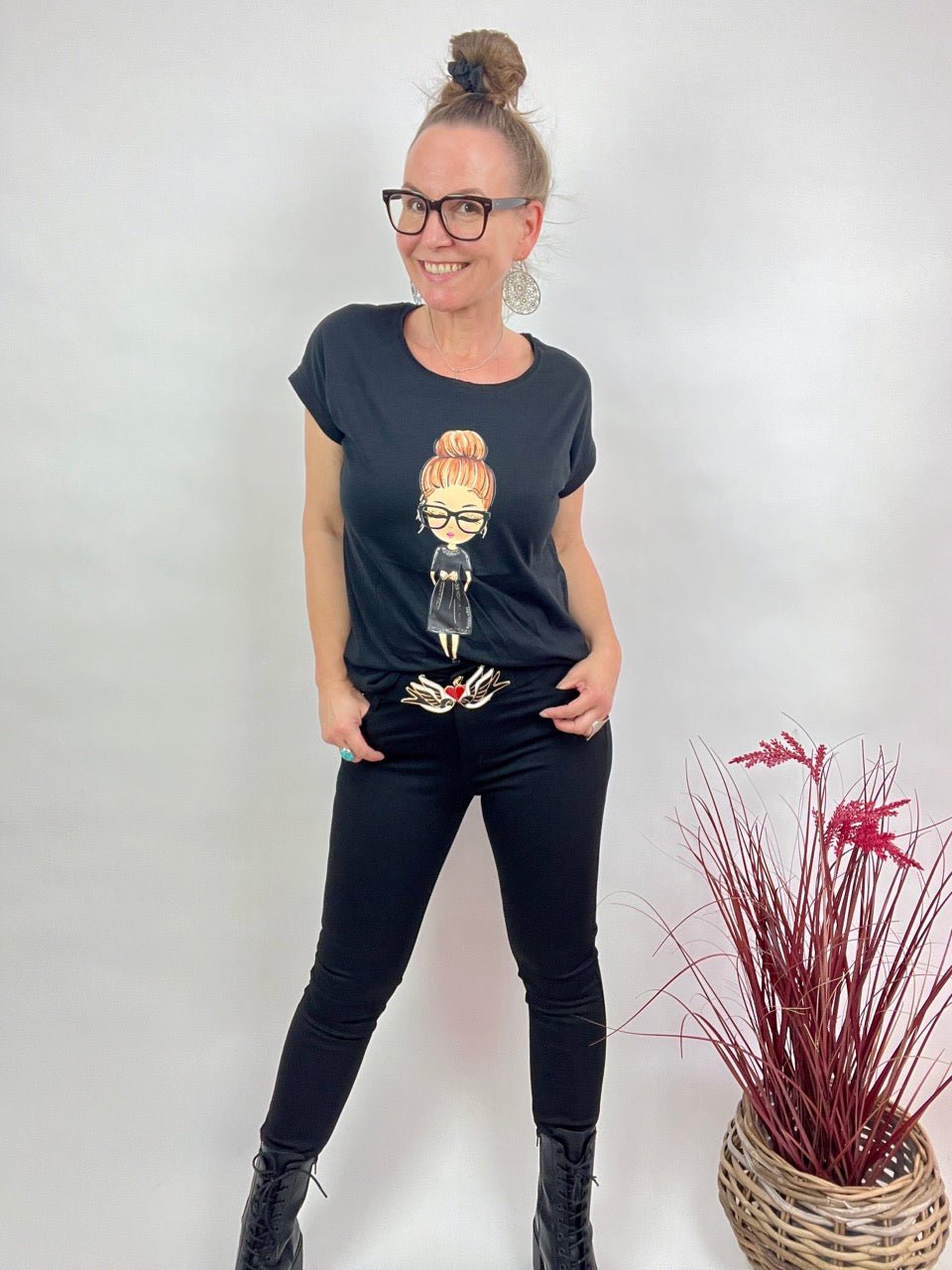 Jeggings Hose Lara Schwarz - FROLLEIN KÄTHE Shop