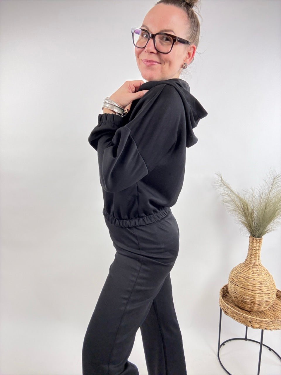 Jogger Set Eva Schwarz - FROLLEIN KÄTHE Shop